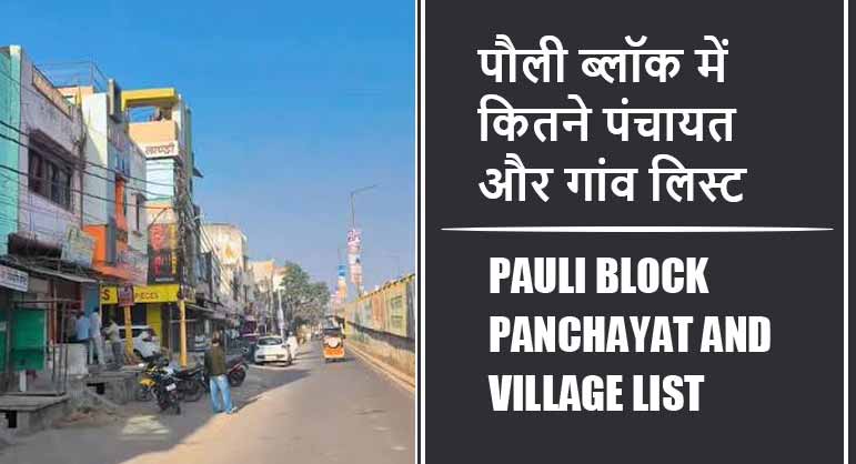 पौली ब्लॉक में कितने पंचायत और गांव लिस्ट | Pauli Block Panchayat and Village List