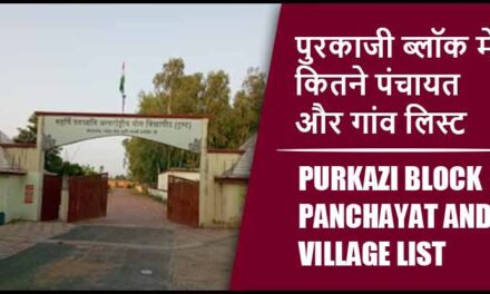 पुरकाजी ब्लॉक में कितने पंचायत और गांव लिस्ट | Purkazi Block Panchayat and Village List