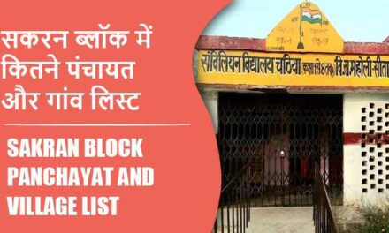 सकरन ब्लॉक में कितने पंचायत और गांव लिस्ट | Sakran Block Panchayat and Village List