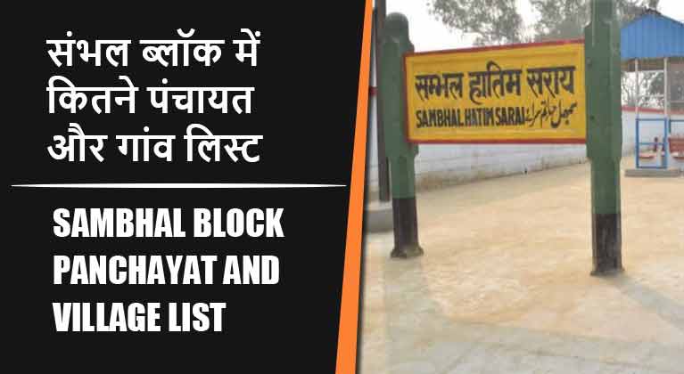 संभल ब्लॉक में कितने पंचायत और गांव लिस्ट | Sambhal Block Panchayat and Village List