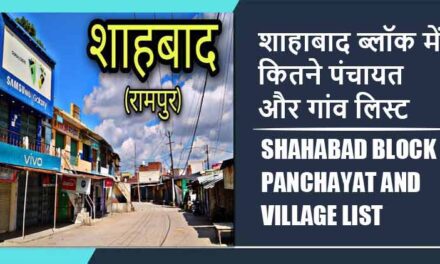 शाहाबाद ब्लॉक में कितने पंचायत और गांव लिस्ट | Shahabad Block Panchayat and Village List