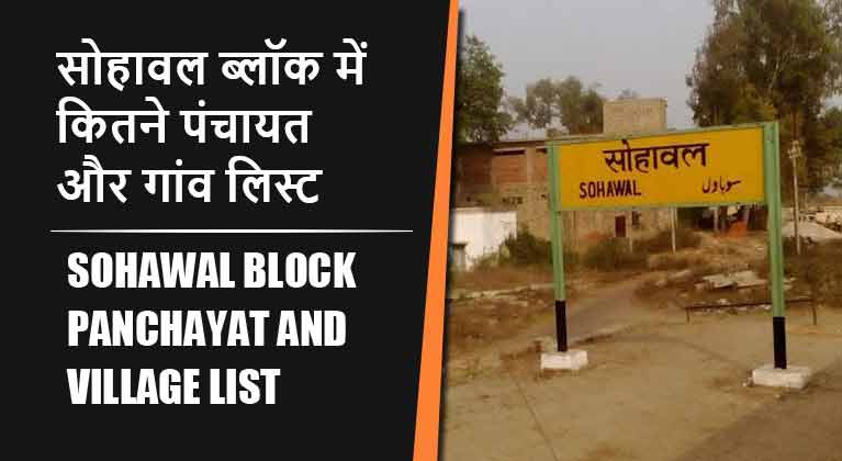 सोहावल ब्लॉक में कितने पंचायत और गांव लिस्ट | Sohawal Block Panchayat and Village List